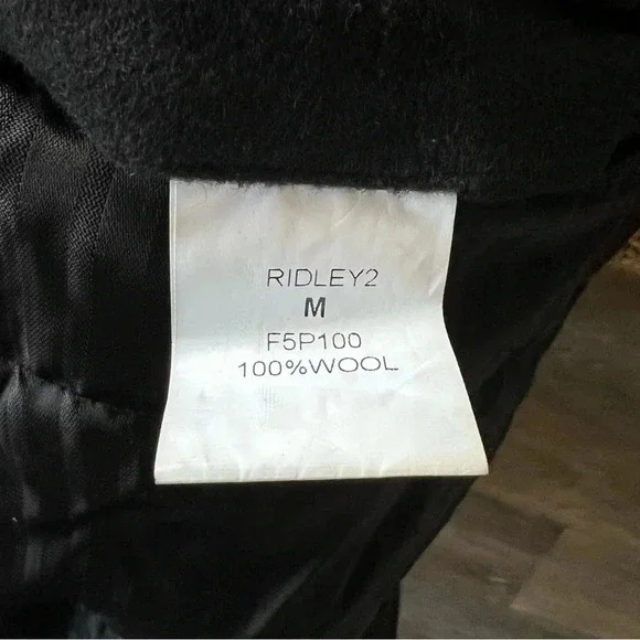 Cardinal of Canada Mens Jacket Medium Black Wool Blend Quilted Full Zip Overcoat - Picture 2 of 16